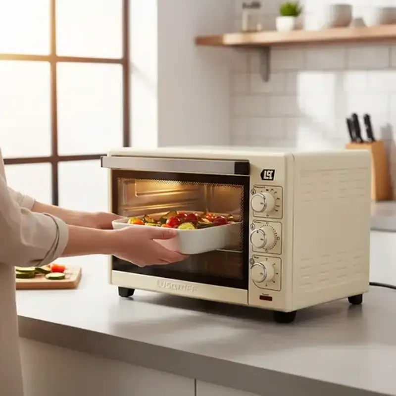 Horno eléctrico 65lts | Crema | Lusqtoff - Imagen 2